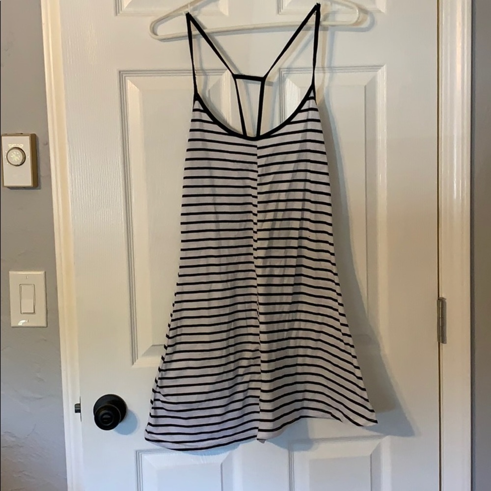 Striped Black and White Dress